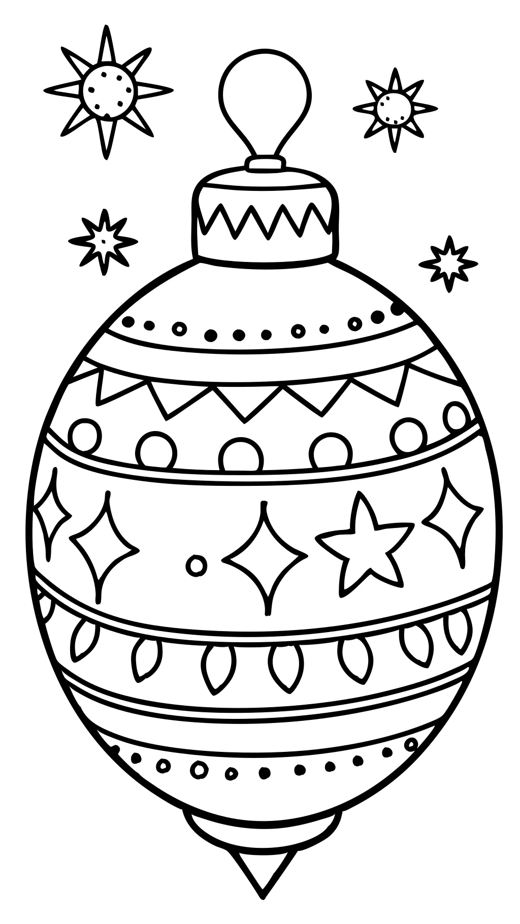 coloriages imprimables des ornements de Noël